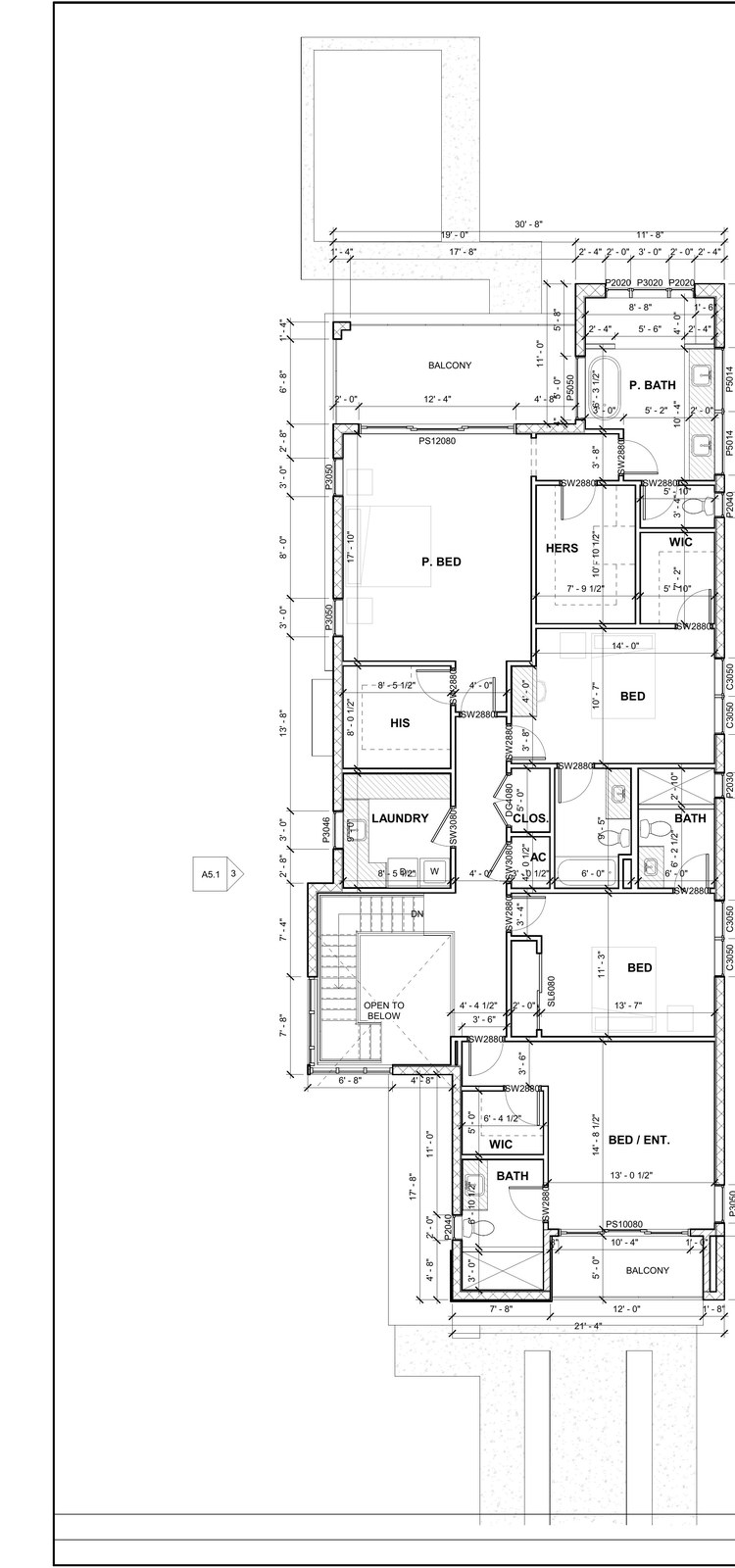 116 Bosphorous — 2nd floor construction plan