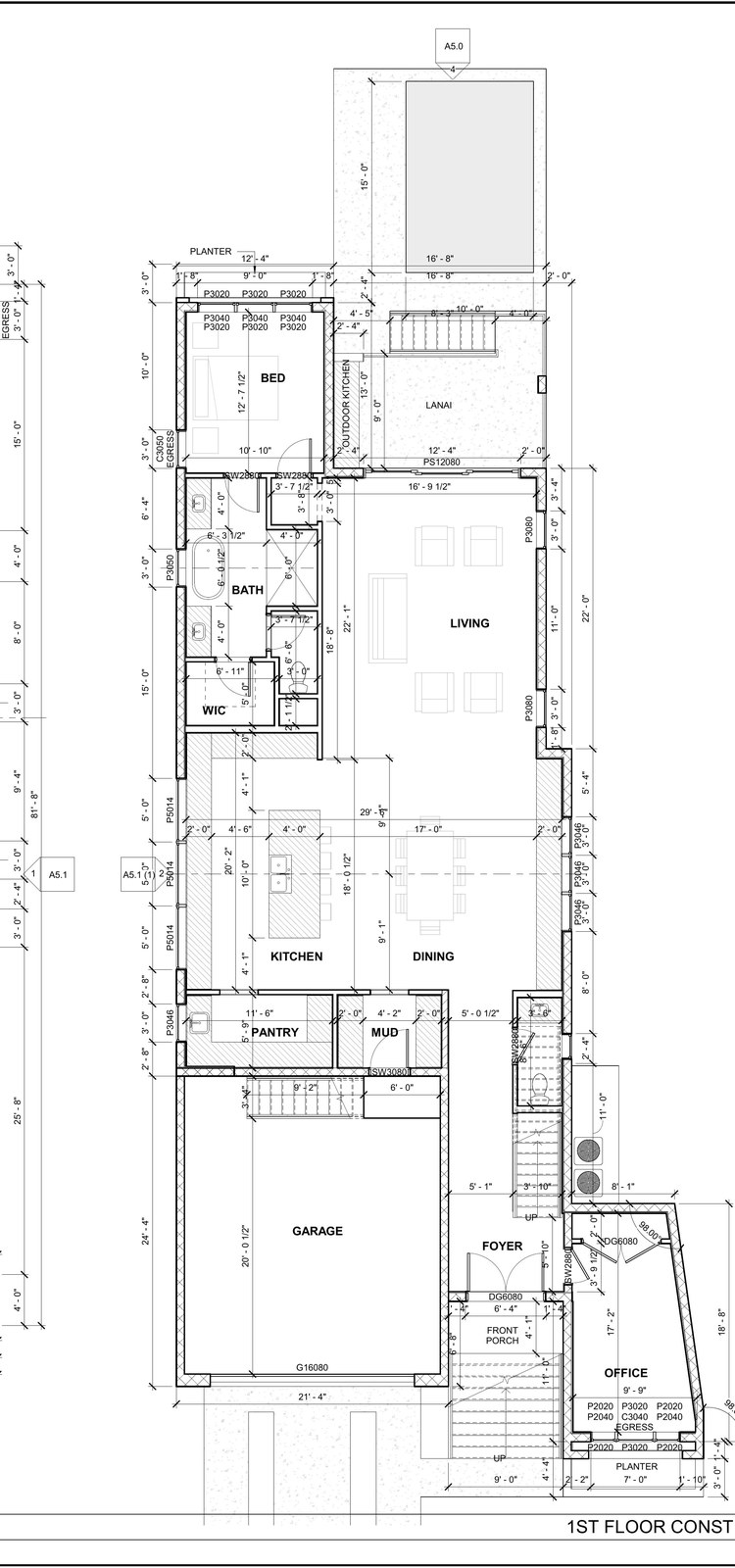 118 Bosphorous — 1st floor construction plan